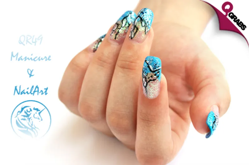 For QR49 get a manicure with a nail art finish (QR100 Value)